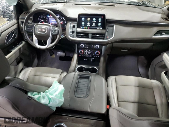 2021 GMC Yukon XL SLT with VIN 1GKS2GKD1MR434218, listed as a Copart auction lot 82777494 with 60,601 mi miles and Salvage Title. Bid and sale history available at carsss.com. Image 8.