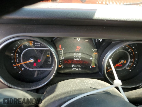 2019 Jeep Wrangler Sport S z VIN 1C4GJXAG8KW576807, wystawiony jako Copart lot #56577505 z przebiegiem 79 968 mil mil oraz Szkoda całkowita • Salvage title. Historia ofert i sprzedaży dostępna na DreamBid. Obrazek 9.