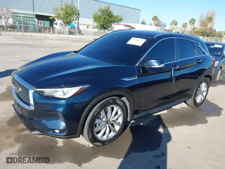 2021 Infiniti QX50 LUXE with VIN 3PCAJ5BB1MF119650, listed as a IAAI auction lot 41856455 with 64,674 mi miles. Bid and sale history available at carsss.com. Image 17.
