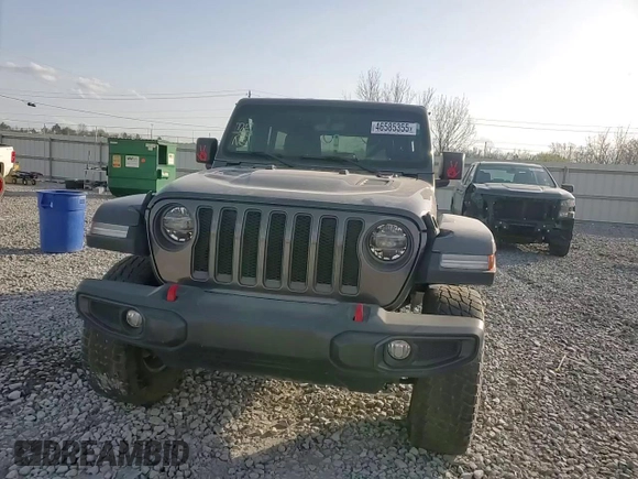 2020 Jeep Wrangler Unlimited Rubicon with VIN 1C4HJXFN3LW342670, listed as a Copart auction lot 46585355 with 19,569 mi miles and Salvage title. Bid and sale history available at DreamBid. Image 11.