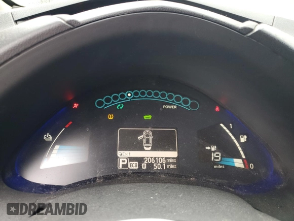 2017 Nissan LEAF SL with VIN 1N4BZ0CP2HC300680, listed as a Copart auction lot 83835754 with 206,106 mi miles and Clean Title. Bid and sale history available at carsss.com. Image 9.