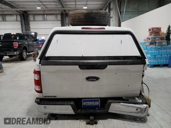 2022 Ford F-150 XL with VIN 1FTFX1E55NKD39753, listed as a Copart auction lot 87063394 with 50,191 mi miles and Salvage title. Bid and sale history available at DreamBid. Image 6.