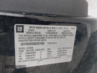 2008 Cadillac Escalade EXT z VIN 3GYFK62898G267066, wystawiony jako IAAI lot #41838226 z przebiegiem 115 559 mil mil oraz . Historia ofert i sprzedaży dostępna na DreamBid. Obrazek 9.