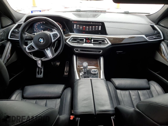 2021 BMW X6 sDrive40i z VIN 5UXCY4C01M9G08122, wystawiony jako Copart lot #44947865 z przebiegiem 90 011 mil mil oraz Szkody całkowita. Historia ofert i sprzedaży dostępna na DreamBid. Obrazek 8.