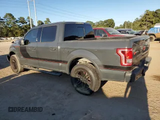 2017 Ford F-150 XL with VIN 1FTEW1CGXHKD42803, listed as a Copart auction lot 52357785 with 129,309 mi miles and Salvage title. Bid and sale history available at DreamBid. Image 2.