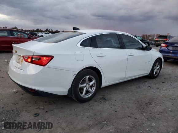 2017 Chevrolet Malibu LS with VIN 1G1ZB5STXHF288164, listed as a Copart auction lot 81993394 with 156,348 mi miles and Salvage Title. Bid and sale history available at DreamBid. Image 3.