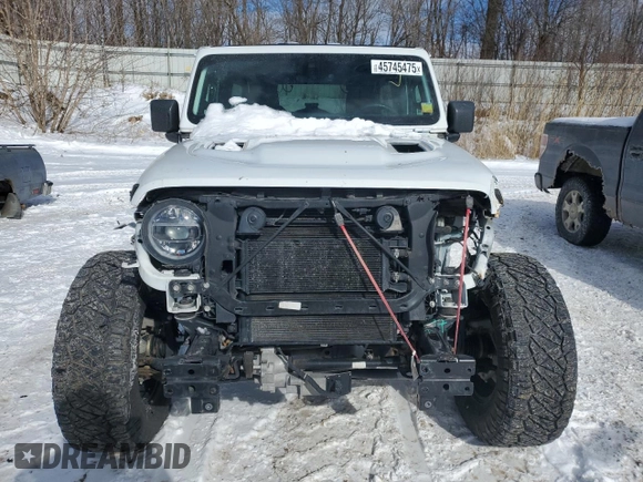 2021 Jeep Wrangler Unlimited Rubicon with VIN 1C4HJXFG9MW702608, listed as a Copart auction lot 45745475 with 51,345 mi miles and Salvage Title. Bid and sale history available at carsss.com. Image 5.