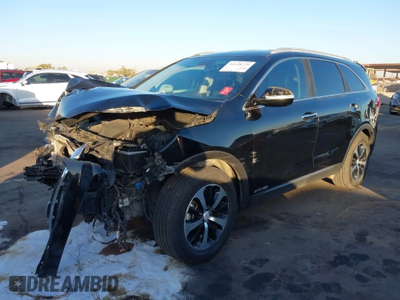 2017 Kia Sorento EX with VIN 5XYPHDA55HG233354, listed as a IAAI auction lot 41128779 with 122,058 mi miles and . Bid and sale history available at DreamBid. Image 2.