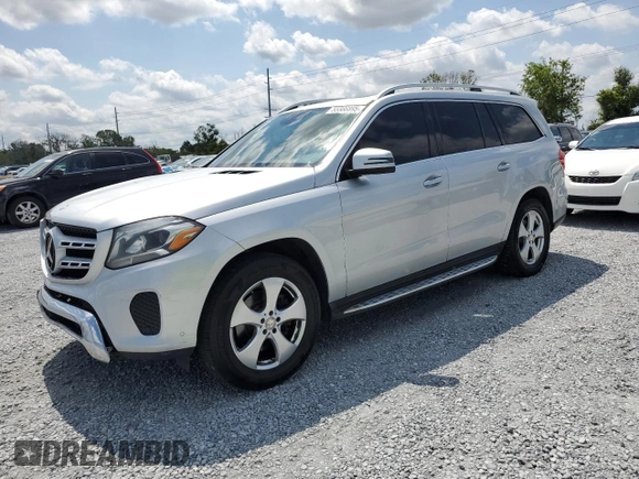 2017 Mercedes-Benz GLS 450 with VIN 4JGDF6EE0HA794457, listed as a Copart auction lot 55566895 with 186,326 mi miles and Clean Title. Bid and sale history available at DreamBid. Image 1.
