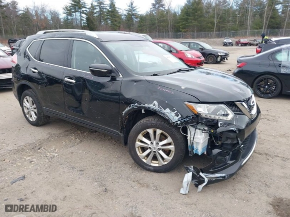 2015 Nissan Rogue SV with VIN KNMAT2MV9FP573072, listed as a IAAI auction lot 40998233 with NaN miles. Bid and sale history available at carsss.com. Image 1.