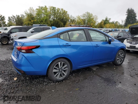 2021 Nissan Versa SV with VIN 3N1CN8EVXML862039, listed as a Copart auction lot 76208234 with 56,008 mi miles and Salvage Title. Bid and sale history available at carsss.com. Image 3.