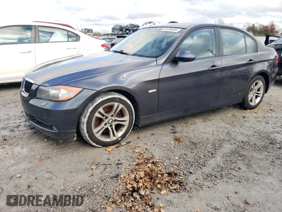 2008 BMW 3 Series 328xi with VIN WBAVC73598KP39913, listed as a Copart auction lot 81356404 with 93,823 mi miles and Non Repairable. Bid and sale history available at carsss.com. Image 1.