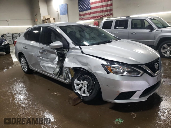2018 Nissan Sentra S with VIN 3N1AB7APXJY253288, listed as a Copart auction lot 51942335 with 164,170 mi miles and Salvage Title. Bid and sale history available at DreamBid. Image 4.