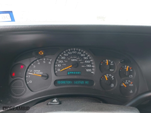 2003 Chevrolet Silverado 1500 Work Truck with VIN 1GCEC19X43Z357488, listed as a IAAI auction lot 41619255 with 163,765 mi miles. Bid and sale history available at carsss.com. Image 7.