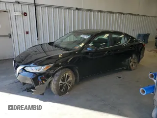 2022 Nissan Sentra SV with VIN 3N1AB8CV3NY206885, listed as a Copart auction lot 50695795 with 56,789 mi miles and Salvage Title. Bid and sale history available at DreamBid. Image 1.