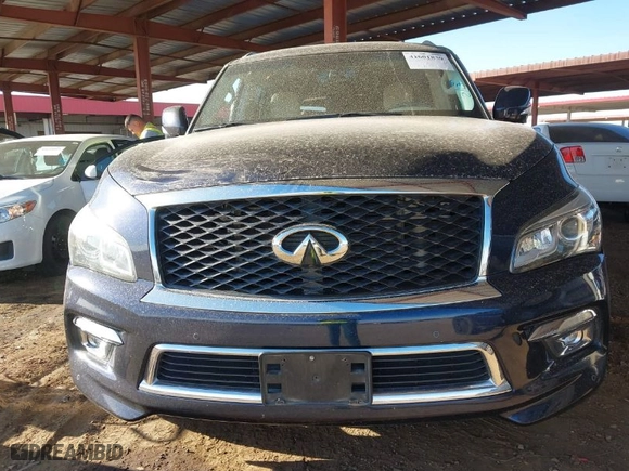 2017 Infiniti QX80 with VIN JN8AZ2NF2H9647062, listed as a IAAI auction lot 41601830 with NaN miles. Bid and sale history available at carsss.com. Image 12.
