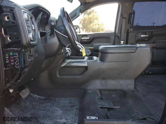 2019 GMC Sierra 1500 AT4 with VIN 3GTP9EED7KG261346, listed as a Copart auction lot 49653445 with 0 mi miles and Salvage Title. Bid and sale history available at carsss.com. Image 7.