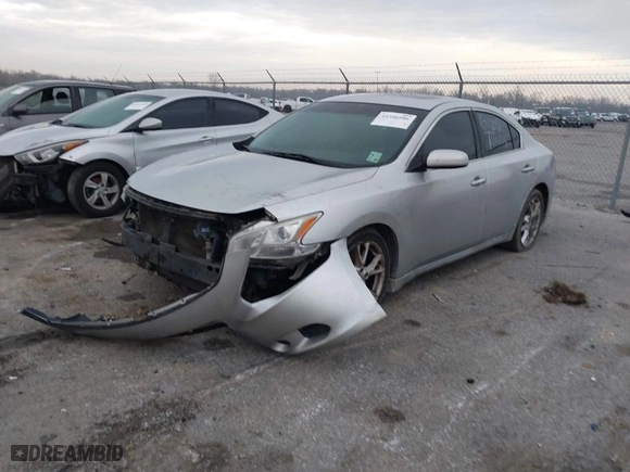 2014 Nissan Maxima 3.5 SV with VIN 1N4AA5AP0EC485438, listed as a IAAI auction lot 41346586 with 148,579 mi miles. Bid and sale history available at carsss.com. Image 2.