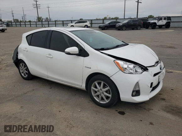 2012 Toyota Prius c One with VIN JTDKDTB34C1026797, listed as a Copart auction lot 52988655 with 155,452 mi miles and Salvage Title. Bid and sale history available at carsss.com. Image 4.