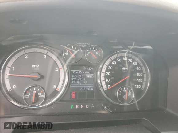 2011 Ram 2500 Big Horn with VIN 3D7UT2CL6BG529306, listed as a Copart auction lot 44381485 with 233,796 mi miles and Clean Title. Bid and sale history available at carsss.com. Image 9.