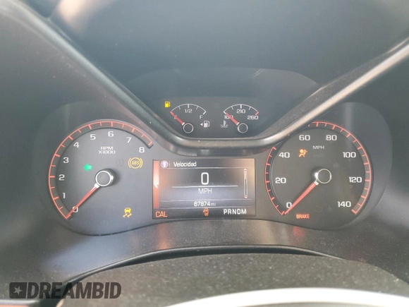 2016 GMC Canyon 4WD SLE with VIN 1GTG6CE32G1262835, listed as a Copart auction lot 55734815 with 67,874 mi miles and Salvage title. Bid and sale history available at DreamBid. Image 9.