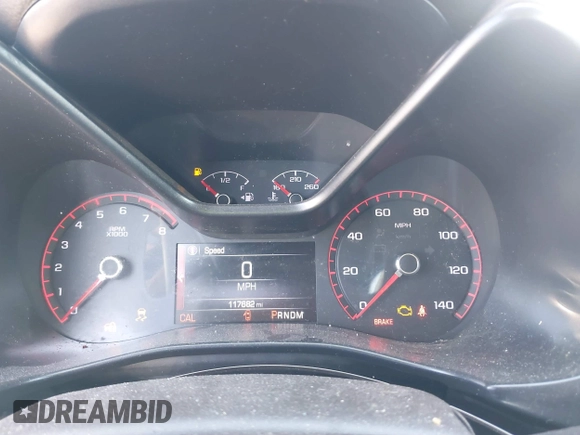 2015 GMC Canyon 2WD SLT with VIN 1GTG5CE36F1151433, listed as a IAAI auction lot 41636107 with 117,682 mi miles. Bid and sale history available at carsss.com. Image 7.
