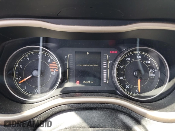 2016 Jeep Cherokee Latitude with VIN 1C4PJMCB2GW375170, listed as a Copart auction lot 66124075 with 104,929 mi miles and Clean title. Bid and sale history available at DreamBid. Image 9.