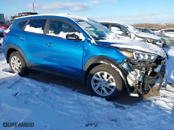 2020 Hyundai Tucson SE with VIN KM8J2CA45LU110777, listed as a IAAI auction lot 41229452 with NaN miles. Bid and sale history available at carsss.com. Image 1.