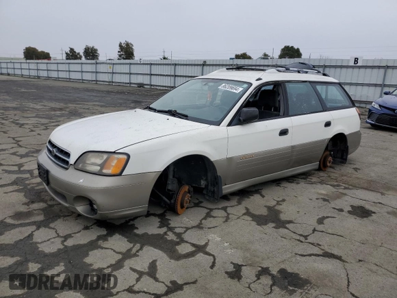 2000 Subaru Legacy Outback with VIN 4S3BH6653Y7651441, listed as a Copart auction lot 86209694 with Not provided miles and Salvage title. Bid and sale history available at DreamBid. Image 1.