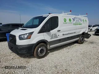 2024 Ford Transit Cargo with VIN 1FTYE1Y85RKA92213, listed as a Copart auction lot 51353935 with 4,645 mi miles and Salvage Title. Bid and sale history available at carsss.com. Image 1.
