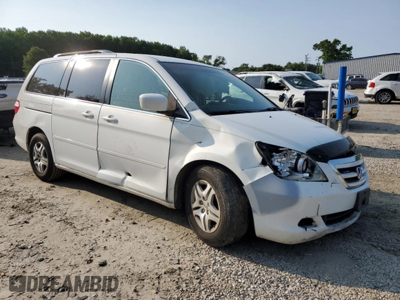 2007 Honda Odyssey EX с VIN 5FNRL38497B034764, выставлен на аукционе Copart как лот 58607635 с пробегом 77 028 миль миль и Чистый • Clean title. История ставок и продаж доступна на DreamBid. Изображение 5.