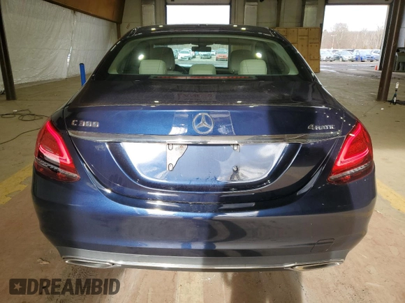 2021 Mercedes-Benz C 300 with VIN W1KWF8EBXMR626969, listed as a Copart auction lot 85229084 with 42,698 mi miles and Salvage Title. Bid and sale history available at carsss.com. Image 6.