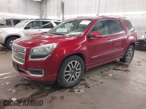 2014 GMC Acadia Denali with VIN 1GKKVTKD0EJ120088, listed as a IAAI auction lot 41683678 with 202,214 mi miles and . Bid and sale history available at carsss.com. Image 18.