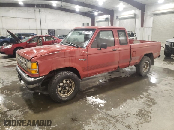 1990 Ford Ranger with VIN 1FTCR15T6LPB12535, listed as a Copart auction lot 80228504 with 58,980 mi miles and Salvage Title. Bid and sale history available at carsss.com. Image 1.