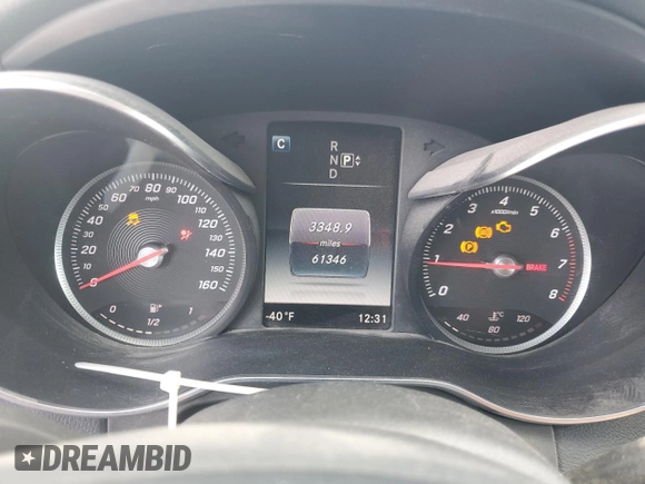 2015 Mercedes-Benz C 300 Luxury with VIN 55SWF4KB8FU050703, listed as a Copart auction lot 65587985 with 61,346 mi miles and Clean title. Bid and sale history available at DreamBid. Image 9.