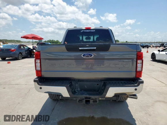 2022 Ford F-250 XL with VIN 1FT8W2BTXNEE16815, listed as a Copart auction lot 61967185 with 116,527 mi miles and Salvage title. Bid and sale history available at DreamBid. Image 6.
