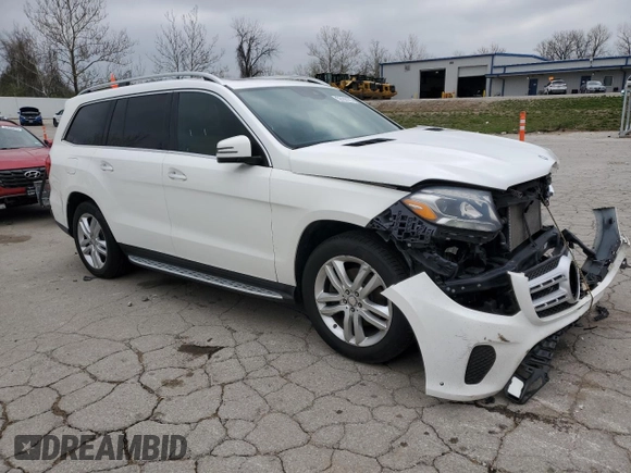2017 Mercedes-Benz GLS 450 with VIN 4JGDF6EE2HA793911, listed as a Copart auction lot 52298125 with 99,274 mi miles and Salvage Title. Bid and sale history available at DreamBid. Image 4.
