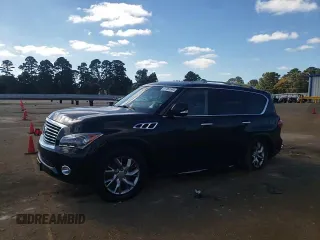 2012 Infiniti QX56 7-passenger with VIN JN8AZ2NF6C9518069, listed as a Copart auction lot 77857344 with 159,575 mi miles and Salvage Title. Bid and sale history available at carsss.com. Image 12.