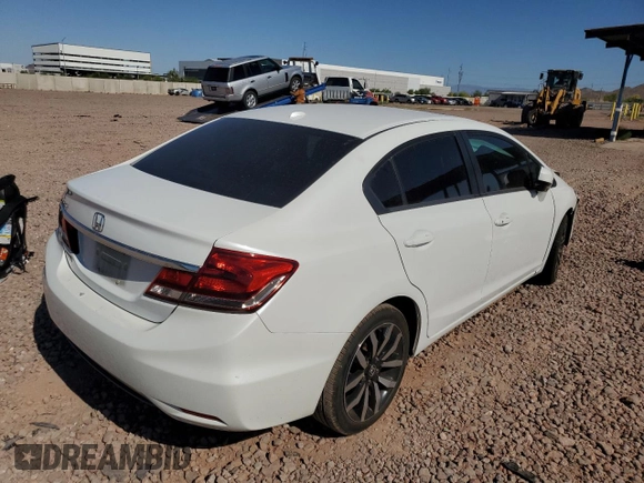 2014 Honda Civic EX-L with VIN 19XFB2F9XEE052224, listed as a Copart auction lot 54207785 with 160,303 mi miles and Salvage Title. Bid and sale history available at DreamBid. Image 3.