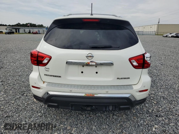 2017 Nissan Pathfinder Platinum with VIN 5N1DR2MN0HC613086, listed as a Copart auction lot 58055945 with 165,759 mi miles and Salvage title. Bid and sale history available at DreamBid. Image 6.