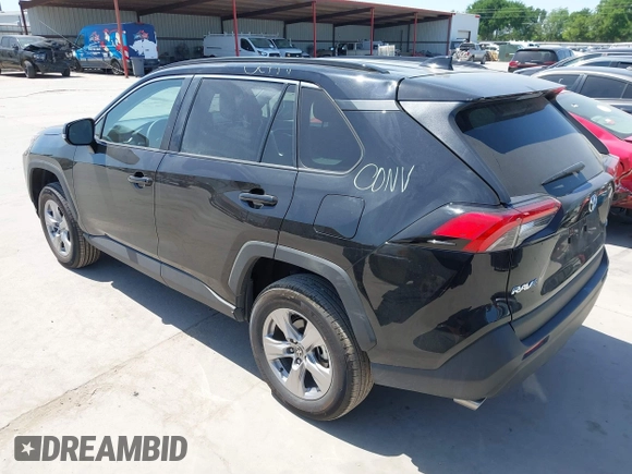 2025 Toyota RAV4 XLE with VIN 2T3W1RFV9SW373129, listed as a IAAI auction lot 42004132 with 5,935 mi miles. Bid and sale history available at carsss.com. Image 3.