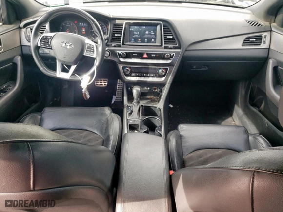 2019 Hyundai Sonata Sport with VIN 5NPE34AF8KH796431, listed as a Copart auction lot 48962165 with 109,685 mi miles and Salvage Title. Bid and sale history available at carsss.com. Image 8.