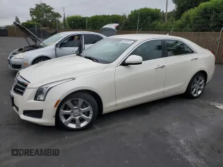 2014 Cadillac ATS Standard RWD z VIN 1G6AA5RA3E0163634, wystawiony jako Copart lot #55058835 z przebiegiem 48 207 mil mil oraz Szkody całkowita. Historia ofert i sprzedaży dostępna na DreamBid. Obrazek 1.