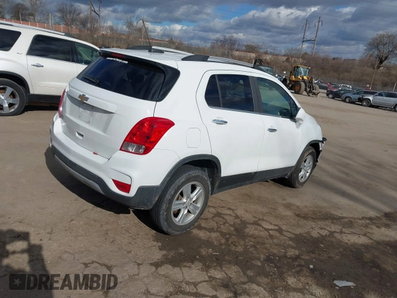 2017 Chevrolet Trax LT z VIN KL7CJPSBXHB215447, wystawiony jako IAAI lot #41665363 z przebiegiem 90 450 mil mil oraz . Historia ofert i sprzedaży dostępna na DreamBid. Obrazek 4.