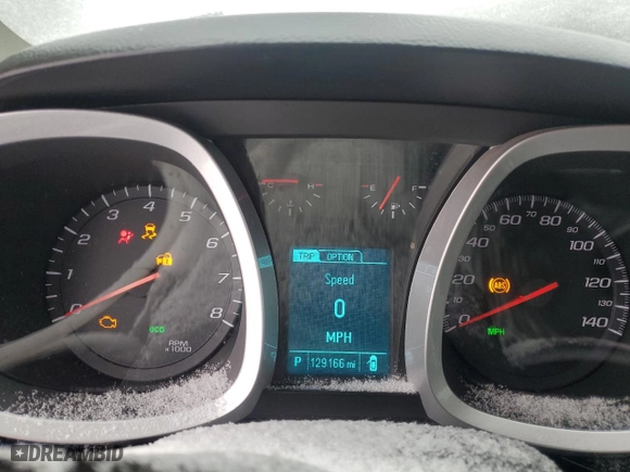 2017 Chevrolet Equinox LT with VIN 2GNALCEKXH1617372, listed as a Copart auction lot 45141145 with 129,166 mi miles and Salvage Title. Bid and sale history available at carsss.com. Image 9.