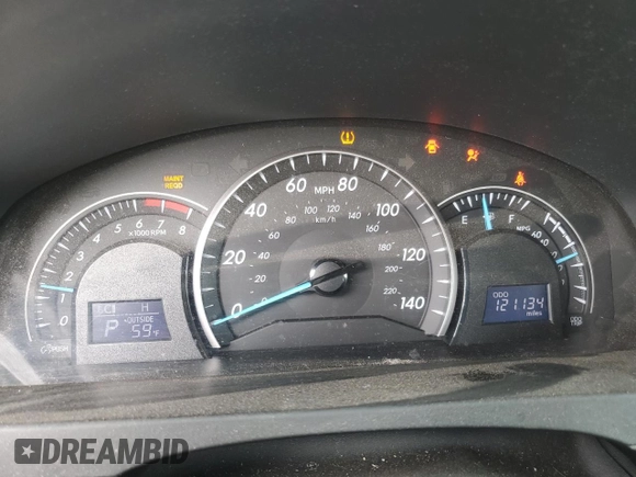 2012 Toyota Camry L with VIN 4T4BF1FK4CR271115, listed as a Copart auction lot 54696785 with 121,134 mi miles and Salvage Title. Bid and sale history available at carsss.com. Image 9.