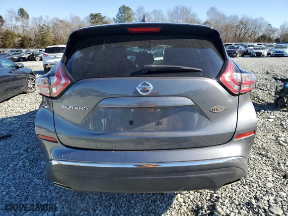 2017 Nissan Murano S with VIN 5N1AZ2MG0HN197565, listed as a Copart auction lot 88176815 with 217,620 mi miles and Salvage Title. Bid and sale history available at carsss.com. Image 6.