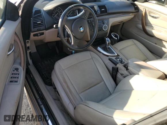 2012 BMW 1 Series 135i with VIN WBAUN7C55CVM26175, listed as a Copart auction lot 43358345 with 87,643 mi miles and Salvage title. Bid and sale history available at DreamBid. Image 8.