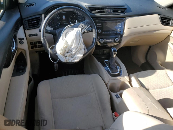 2017 Nissan Rogue SV with VIN JN8AT2MT5HW381398, listed as a Copart auction lot 52356335 with 58,292 mi miles and Salvage Title. Bid and sale history available at carsss.com. Image 8.
