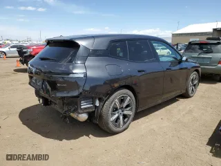 2023 BMW iX xDrive50 with VIN WB523CF03PCM09655, listed as a Copart auction lot 52922124 with 3,159 mi miles. Bid and sale history available at carsss.com. Image 3.